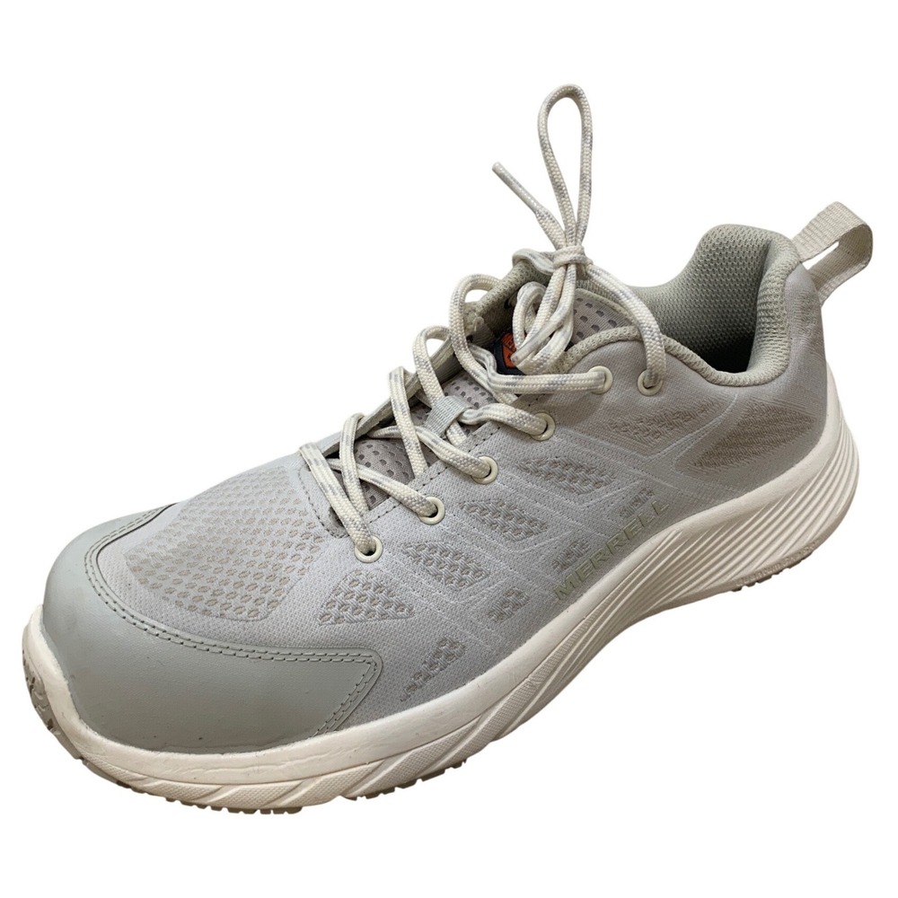 Merrell Moab Flight Carbon Fiber Work sneaker Birch/Gray Womens Size 9 hiking